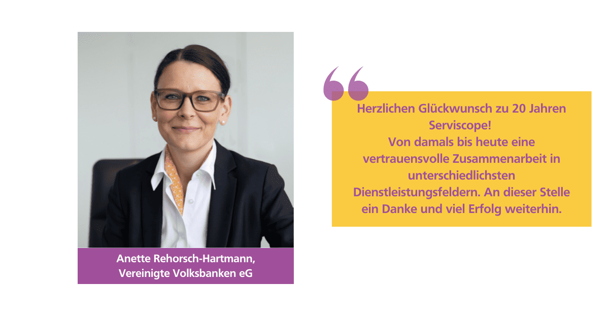 Jubiläum Statement Anette Rehorsch-Hartmann