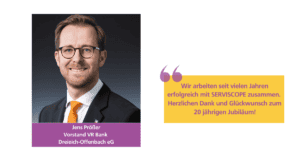 Serviscope Statements Jubiläum Jens Prößer